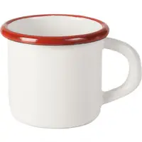 在飛比找momo購物網優惠-【IBILI】琺瑯馬克杯 白紅400ml(水杯 茶杯 咖啡杯