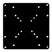 Brateck LCD 200X200 VESA Extension Plate Fit most 23'- 42' LED, LCD, Plasma flat panel TVs , Weight Capacity Up to 30kg LCD-201C