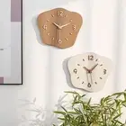 Decorative Wall Clock Quartz Hanging Cloud Shaped Non-ticking High Precision