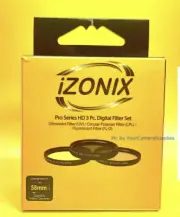 FILTER KIT CPL+FLD+UV 58mm CIRCULAR Polarized to Nikon 55-300mm 50mm f/1.8g 35mm