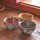 日本原裝進口 手工黃瀨戶鐵線復古風陶缽 手繪傳統水杯日式茶器