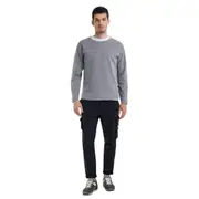 Replay Mens Crew Fleece Essential weatshirt Lightweight Blue