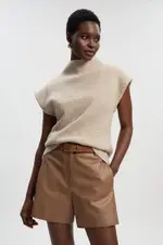 Leather Tailored Shorts