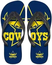 North QLD Queensland Cowboys NRL Thongs Plugger Flip Flops