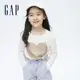 Gap 女童裝 可愛翻轉亮片長袖T恤-白色(714168)