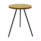 Gold & Black Metal Round Side Tray Table / Coffee Table Suitable for Living Room