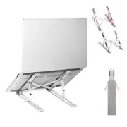 Maro Aluminum Foldable Laptop Stand Portable, 6 Adjustable Heights Tablet Computer Stand