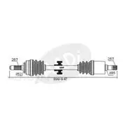 GSP CV Shaft - CVS.HO02
