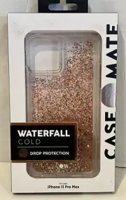 New Case-Mate Waterfall Gold 10 Foot Drop Protection for iPhone 11 Pro Max
