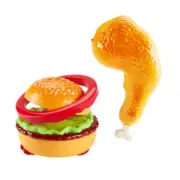 Fun Chicken Leg Pet Toy Burger Toy Model Remote Control Musical Model