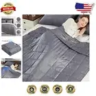 Modern 10lbs Weighted Blanket 48x72, Soft Cooling Grey Fabric for Sweet Dreams