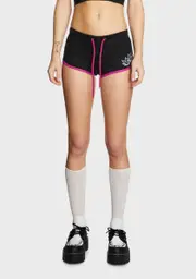 [Too Fast] Pink Weed Short Shorts