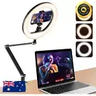 APEXEL USB 10'' Ring Light for Desk with Stand and Phone Holder, Ring Light