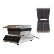 110V Electric Nonstick 6pcs Waffle Maker with Temperature & Time Control
