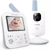 Hero2 Video Baby Monitor with Camera and Audio, Two-Way Talk, Auto Night Vision,