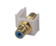 Keystone Insert RCA-RCA Socket - Blue