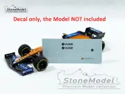Decal 1:43 Mclaren F1 MCL35M Bahrain GP 2021 Norris Ricciardo MINICHAMPS & Spark