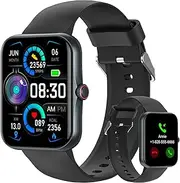 Smart Fitness Tracker Watch for Adults, Sport Smartwatch with Heart Rate Blood Oxygen 37 Exercise Modes Step Counter Phone Calls Siri Recall App Notifications Music Sleep Monitoring for Men Women