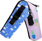 VICASKY Insulated Bottle Cooler Bag Large Compartment Keep Milk Warm Portable Polyester Stylish Pattern