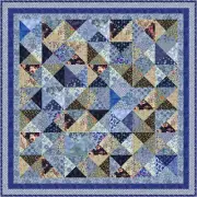 KEW GARDENS - 52" x 52" - Quilt-Addicts Pre-cut Patchwork Quilt Kit