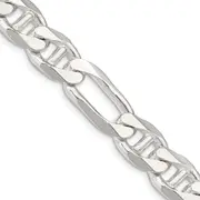 22 Inch Sterling Silver 10.65mm Figaro Anchor Chain