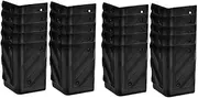 Yardwe 20pcs Durable Plastic Speaker Corner Protectors Right Angle Guards for Audio Equipment Protection for Amplifiers and Cabinets Black Corner Covers for Transport and Use