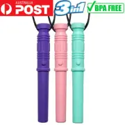 3PCS Blade Sensory Chew Necklace Chewys Autism SPD ASD Nail Biting Treatment