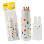 C【日本進口正品】MIFFY 米菲兔 6色鉛筆 迷你 色鉛筆 小型 收納盒 美術用品
