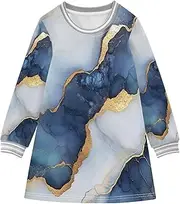 [Caihoyu] Baby Girls' Long-Sleeved Dress Toddler Stylish Basic Dress, Multicolor07, 3 Years