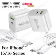 20W USB C Fast Charger Type C Cable Power Brick For Android Phone iPhone 15 Pro