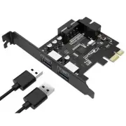 Orico Desktop PC 2 X External USB3.0 + 1 X Internal USB 3.0 connector PCI-E