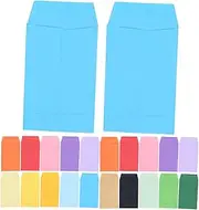JEWEDECO 80pcs Small Colored Blank Envelopes Multi Color Cash Storage Envelopes for Money Coins Seeds and Small Items for Organizing and Packing