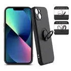 Liquid Silicone Stand Case w/Anti-Scratch Microfiber Lining for iPhone 13/13 Pro