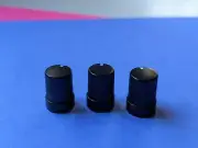 3 Small Mini Black Control Knobs for Mooer Effect Pedals, Replacement Micro Tiny
