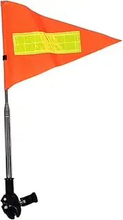 TINEASUR Golf Cart Telescopic Safety Flag Height Reflective Flag for Golf Carts Wheelchairs Bicycles Durable Lightweight Portable