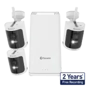 Swann AllSecure650™ 2K Wireless Security Kit with 3 x Wire-Free Cameras & Power