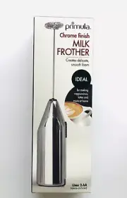 Primula Handheld Milk Frother Foam Lattes Cappuccinos + Egg Beater Whip Blend