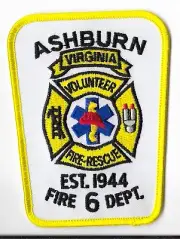 Ashburn Volunteer Fire & Rescue Department, Virginia Shoulder Patch V1