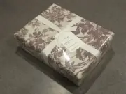 New 4PC Pottery Barn Sorrel Toile Plum Purple King Duvet and Euro Shams