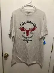 NWT Columbia Sportswear Mens SZ XL Always Outside Moose Head T Shirt NEW