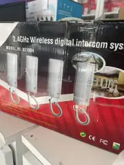 Audio only wireless intercom internal communication 4 handsets kit 2.4GHz