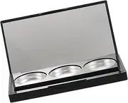 [ADOCARN] Portable Eyeshadow Blush Palette 3 Storage Pans Magnetic Case for Women Travel Makeup Organizer