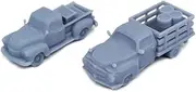 Outland Models Railway Scenery Classic Pick-up Truck Set 1:87 HO Scale