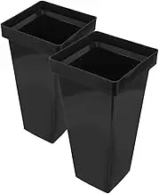 2pcs Plastic Vases Decorative Square Umbrella Stand Buckets for Home Office Wedding Flower Shop Supplies Sturdy Easy to Clean Generous Capacity for Organizing Umbrellas and Flowers