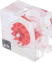 Water Cooling Flowing Meter Indicator Acrylic G1/4 Female Threaded Water Cooling System Replacement for PC Computer (Red)
