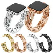 Wrist Strap Watch For Fitbit Versa 4/3/Sense 2/Sense Metal Diamond Band Bracelet