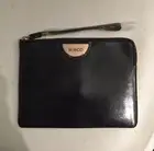 MIMCO ECHO MEDIUM POUCH WALLET WRISLET BLACK - ROSE GOLD Patent BNWT $99.95