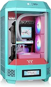 Thermaltake The Tower 250 Tempered Glass Mini Tower Case Mint Strawberry Edition, CA-1Z9-00SLWN-00