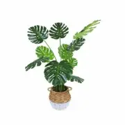 120cm Large Artificial Plant Potted Monstera Faux Plant Turtle Leaf Home Decor