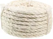 1Roll Natural Sisal Rope Durable Replacement Rope for Cat Trees and Scratch Posts Cuttable for for Cat Furniture Projects